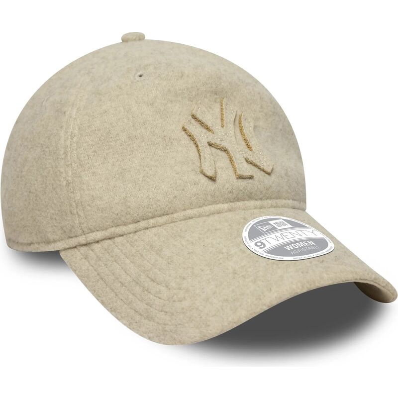 sapkak-ivelt-bezs-allithato-9twenty-a-frame-melton-luxe-new-york-yankees-mlb-new-era