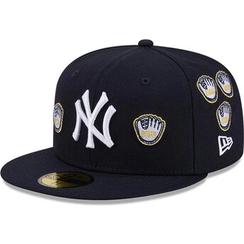 Sapkák lapos sötétkék illesztett 59FIFTY Spike Lee Gloves New York Yankees MLB New Era