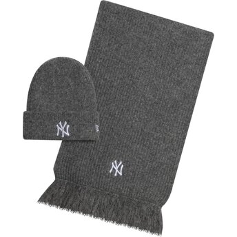 Sapkák szürke bufanda Knit Set New York Yankees MLB New Era