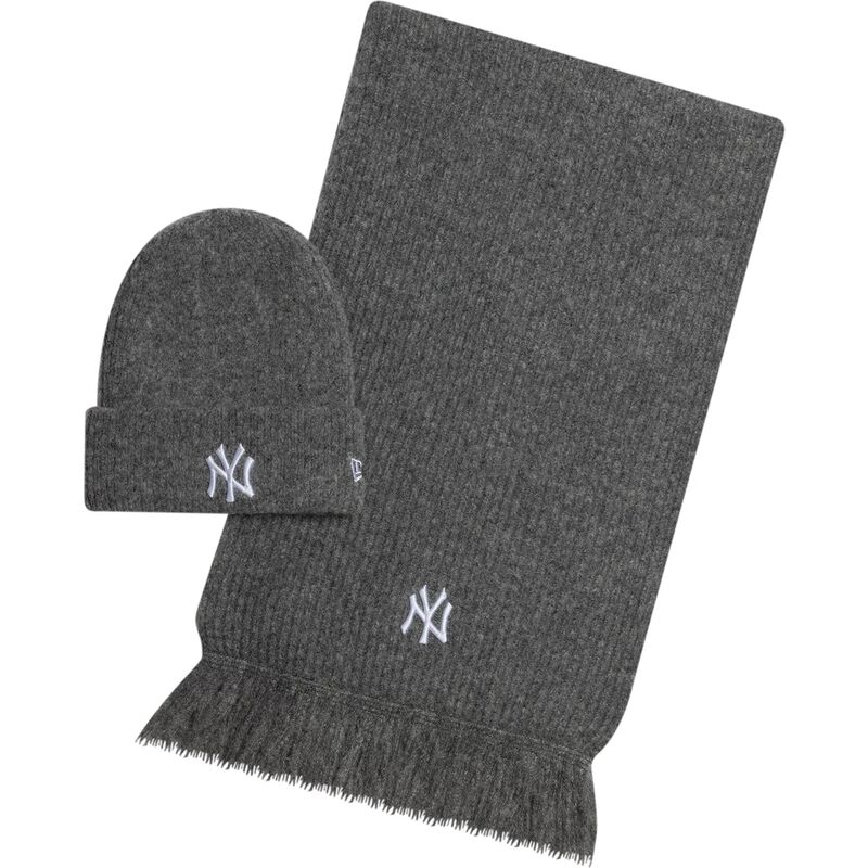 sapkak-szurke-bufanda-knit-set-new-york-yankees-mlb-new-era