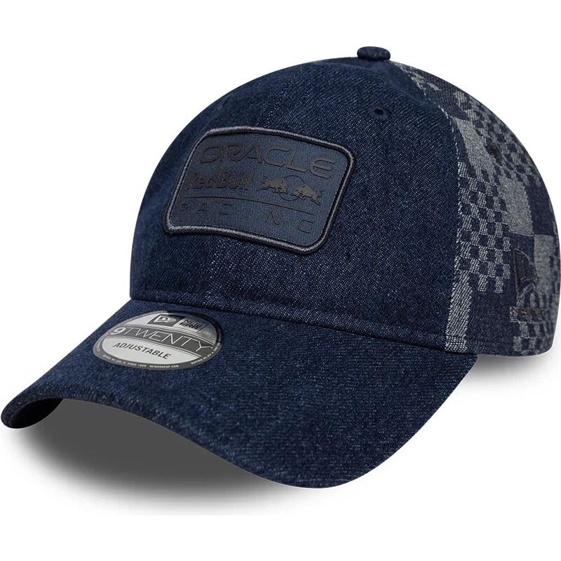 sapkak-ivelt-sotetkek-allithato-9twenty-patterned-denim-red-bull-racing-formula-1-new-era