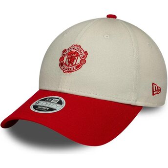 Sapkák ívelt bézs állítható 9FORTY Contrast Manchester United Football Club Premier League New Era