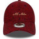 sapkak-ivelt-piros-allithato-9forty-houndstooth-ac-milan-serie-a-new-era