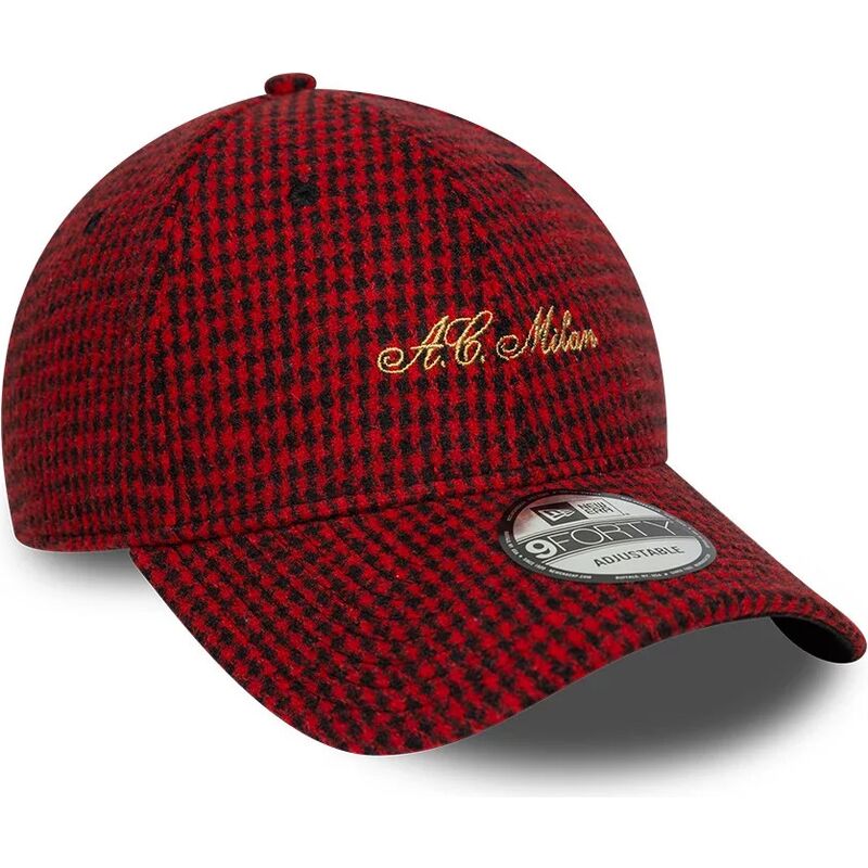 sapkak-ivelt-piros-allithato-9forty-houndstooth-ac-milan-serie-a-new-era