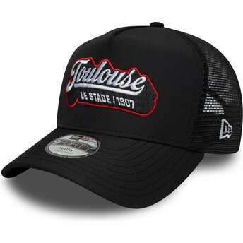 Sapkák ívelt fekete snapback gyereknek E Frame Patch Stade Toulousain New Era