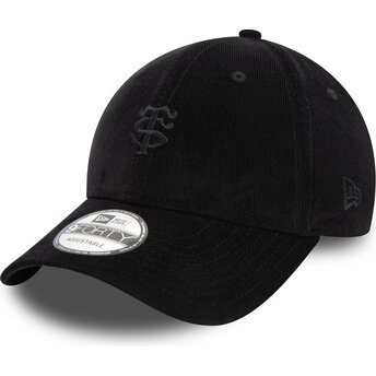 Sapkák ívelt fekete állítható 9FORTY Baby Cord Stade Toulousain Top 14 New Era