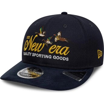 Sapkák ívelt sötétkék állítható 9FIFTY Retro Crown Suede New Era