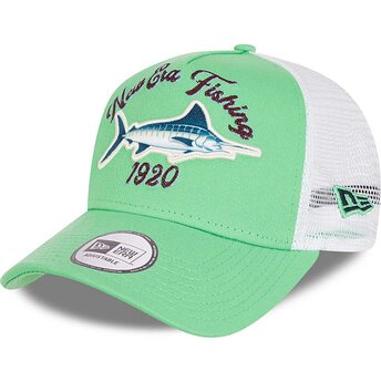 Sapkák ívelt zöld snapback A Frame Fishing New Era