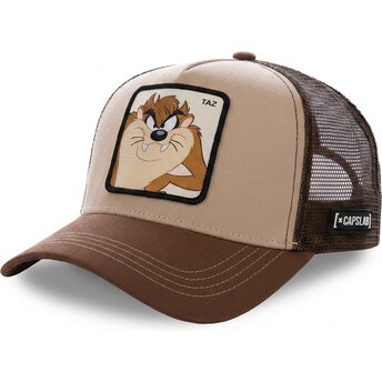 Sapkák ívelt barna snapback Tazmaniai ördög Looney Tunes Capslab