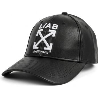 Sapkák ívelt fekete állítható Clamp Arrows PU Leather L/AB c/o Off-White™