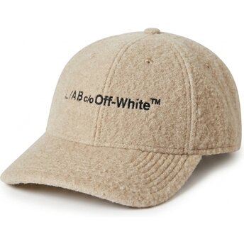 Sapkák ívelt bézs állítható Embroidered Sherpa L/AB c/o Off-White™