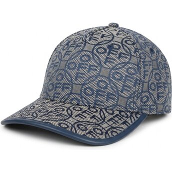 Sapkák ívelt sötétkék állítható Off Jacquard Canvas L/AB c/o Off-White™