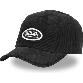 Sapkák ívelt 5 panel fekete állítható C5P VEL05 Von Dutch