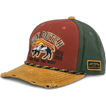 Sapkák ívelt piros snapback SEM15 Von Dutch