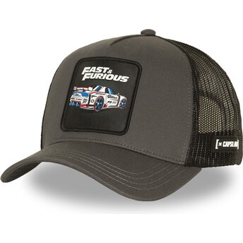 Sapkák ívelt szürke snapback FF01 DRI Fast & Furious Capslab