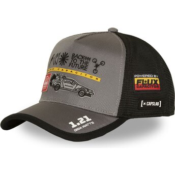 Sapkák ívelt szürke snapback BTF2 BTF DMC DeLorean Vissza a jövőbe Capslab