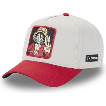 Sapkák ívelt bézs snapback OP4 TWO Monkey D. Luffy One Piece Capslab