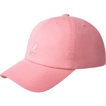Sapkák ívelt rózsaszín állítható Washed Baseball Pepto Kangol