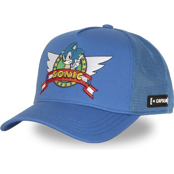 Sapkák ívelt kék snapback SON1 CLA Sonic Sonic the Hedgehog Capslab