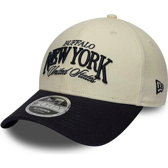 Sapkák ívelt bézs állítható 9FORTY M-Crown Wordmark Buffalo New York New Era