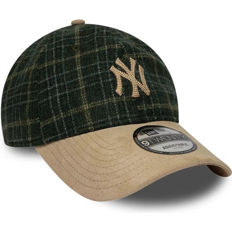 sapkak-ivelt-zold-allithato-9twenty-mix-check-new-york-yankees-mlb-new-era