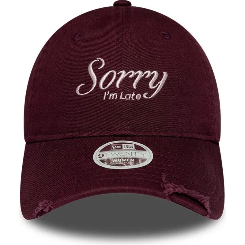sapkak-ivelt-piros-allithato-9twenty-slogan-sorry-i-m-late-new-era