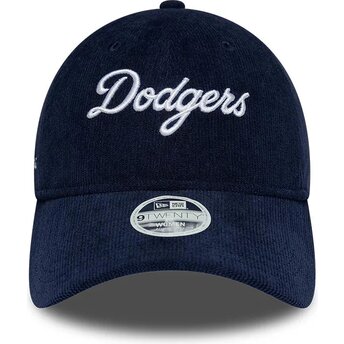 Sapkák ívelt sötétkék állítható 9TWENTY Cord Script Los Angeles Dodgers MLB New Era