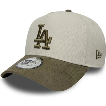 Sapkák ívelt zöld snapback 9FORTY E Frame Suede Visor Los Angeles Dodgers MLB New Era