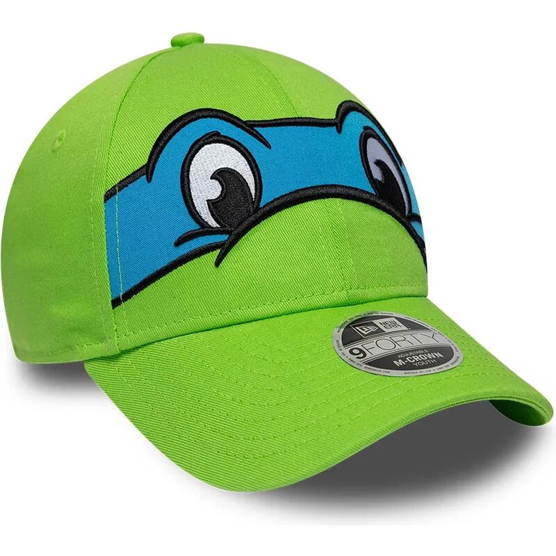 sapkak-ivelt-zold-snapback-gyereknek-9forty-m-crown-face-leonardo-tortugas-ninja-new-era