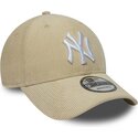 sapkak-ivelt-bezs-snapback-9forty-entry-cord-new-york-yankees-mlb-new-era