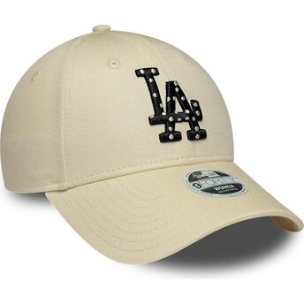 Sapkák ívelt bézs állítható 9FORTY Infill Los Angeles Dodgers MLB New Era