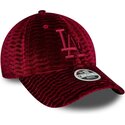 sapkak-ivelt-piros-allithato-9forty-velour-los-angeles-dodgers-mlb-new-era