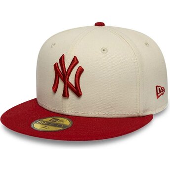 Sapkák lapos bézs illesztett 59FIFTY League Essential New York Yankees MLB New Era