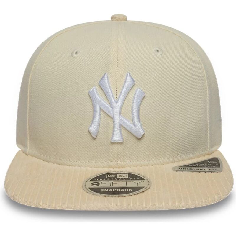 sapkak-lapos-bezs-snapback-9fifty-cord-visor-new-york-yankees-mlb-new-era