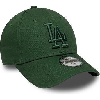Sapkák ívelt zöld állítható gyereknek 9FORTY League Essential Los Angeles Dodgers MLB New Era