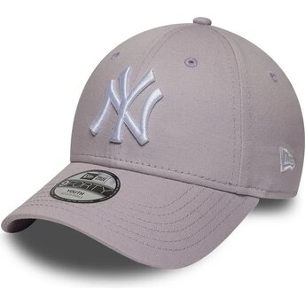 Sapkák ívelt lila állítható gyereknek 9FORTY League Essential New York Yankees MLB New Era