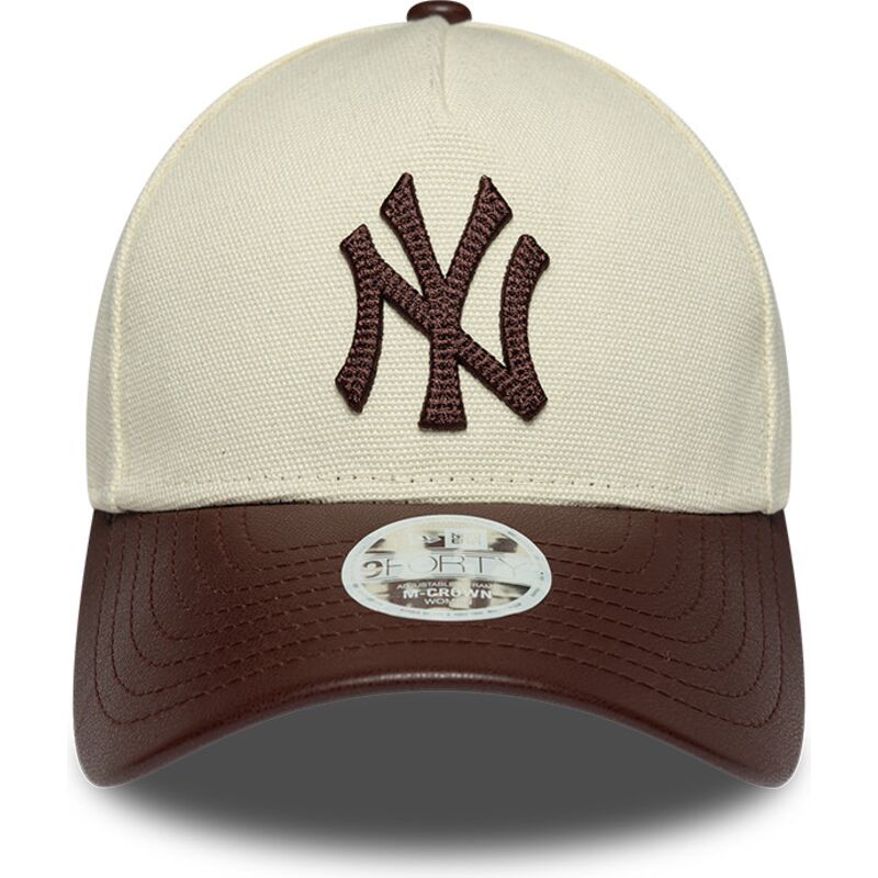 sapkak-ivelt-bezs-allithato-9forty-m-crown-fabric-mix-new-york-yankees-mlb-new-era