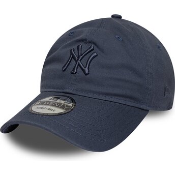 Sapkák ívelt kék állítható 9TWENTY Washed Midi New York Yankees MLB New Era