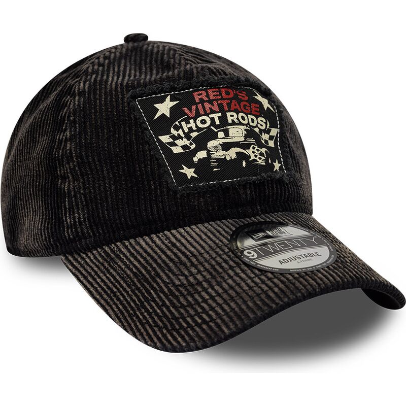 sapkak-ivelt-fekete-allithato-9twenty-patch-acid-cord-hot-rods-new-era
