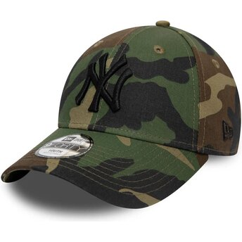 Sapkák ívelt terepmintás állítható gyereknek 9FORTY League Essential New York Yankees MLB New Era