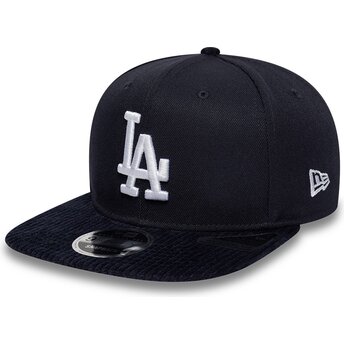 Sapkák lapos sötétkék snapback 9FIFTY Cord Visor Los Angeles Dodgers MLB New Era