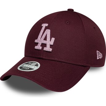 Sapkák ívelt piros állítható rosa 9FORTY Metallic Los Angeles Dodgers MLB New Era