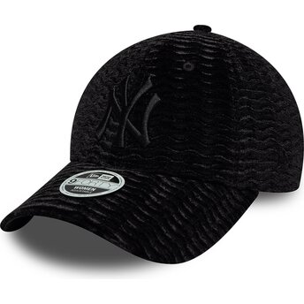 Sapkák ívelt fekete állítható 9FORTY Velour New York Yankees MLB New Era