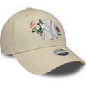 sapkak-ivelt-bezs-snapback-9forty-rose-sequin-new-york-yankees-mlb-new-era