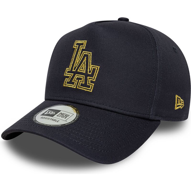 sapkak-ivelt-sotetkek-snapback-9forty-dorado-e-frame-metallic-outline-los-angeles-dodgers-mlb-new-era