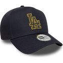 sapkak-ivelt-sotetkek-snapback-9forty-dorado-e-frame-metallic-outline-los-angeles-dodgers-mlb-new-era
