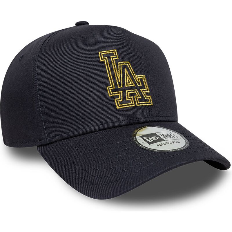sapkak-ivelt-sotetkek-snapback-9forty-dorado-e-frame-metallic-outline-los-angeles-dodgers-mlb-new-era