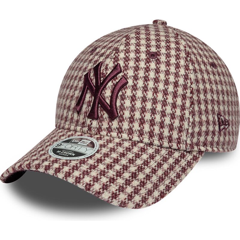 sapkak-ivelt-piros-allithato-9forty-m-crown-houndstooth-new-york-yankees-mlb-new-era
