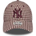 sapkak-ivelt-piros-allithato-9forty-m-crown-houndstooth-new-york-yankees-mlb-new-era