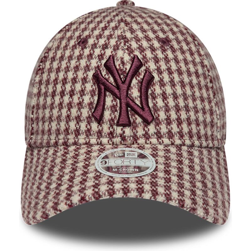 sapkak-ivelt-piros-allithato-9forty-m-crown-houndstooth-new-york-yankees-mlb-new-era